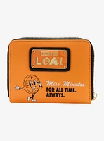 Loungefly Marvel Loki TVA Miss Minutes Zip Around Wallet