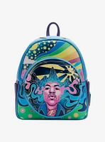 Loungefly Jimi Hendrix Psychedelic Landscape Zip Mini Backpack