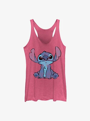 Disney Lilo & Stitch Sitting Down Cute Portrait Girls Tank