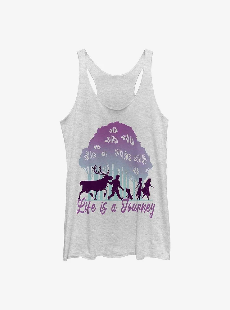 Disney Frozen 2 Life Journey Forest Silhouette Girls Tank