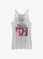 Disney Mulan Simple Sakura Graphic Girls Tank