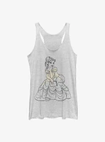 Disney Beauty and the Beast Sketchy Belle Girls Tank