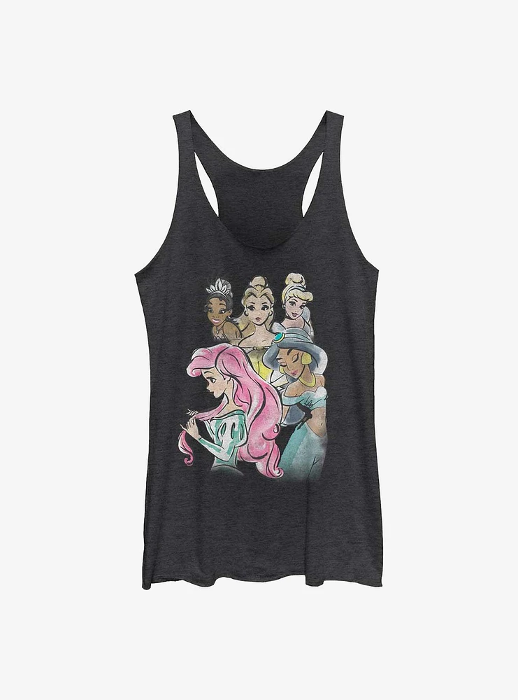 Disney the Princess and Frog Watercolor Girls Tank