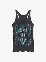 Disney Frozen Let It Go Ugly Sweater Girls Tank