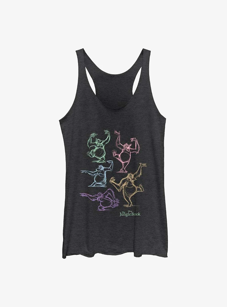 Disney The Jungle Book Dancin Louie Girls Tank