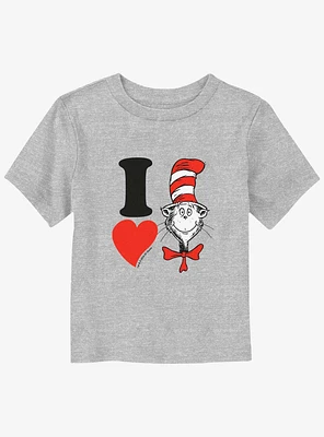 Dr. Seuss I Heart Hat Cat Toddler T-Shirt