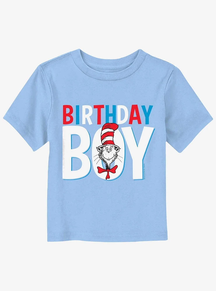 Dr. Seuss Birthday Boy Cat Hat Toddler T-Shirt