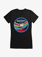 Peanuts Rainbow Space Snoopy Girls T-Shirt