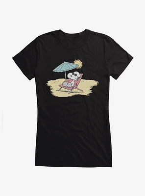 Peanuts Summer Vibes Snoopy Girls T-Shirt