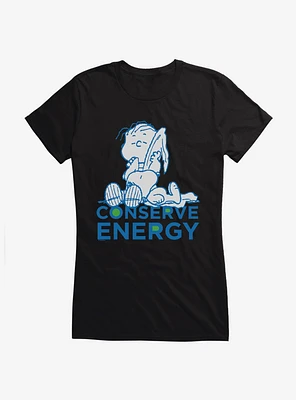 Peanuts Conserve Energy Girls T-Shirt