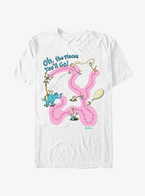 Dr. Seuss Journeying The Places You'Ll Go T-Shirt