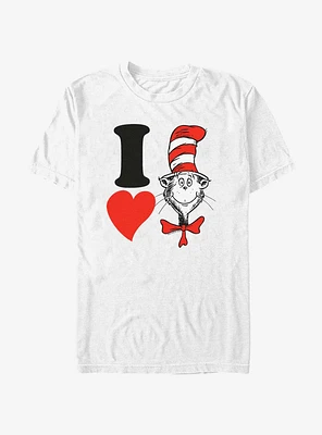 Dr. Seuss I Heart Hat Cat T-Shirt