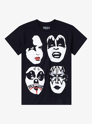 KISS Faces Jumbo Graphic T-Shirt