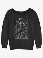 Dr. Seuss Collection Poster Womens Slouchy Sweatshirt