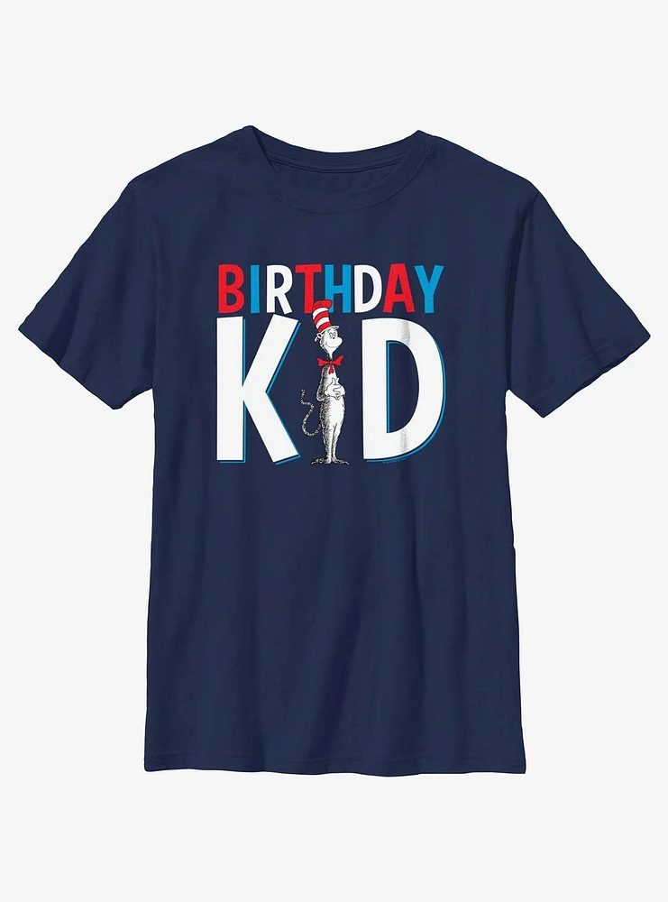 Dr. Seuss Birthday Kid Cat Hat Youth T-Shirt