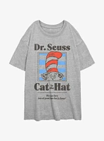 Dr. Seuss The Cat Hat Fun That Is Funny Womens Oversized T-Shirt