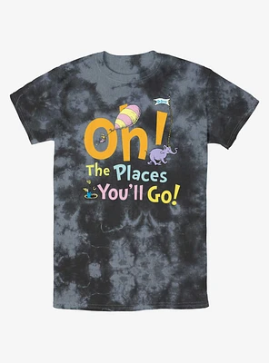 Dr. Seuss Going Places Tie-Dye T-Shirt