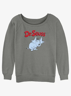 Dr. Seuss Horton Girls Slouchy Sweatshirt