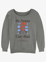 Dr. Seuss The Cat Hat Fun That Is Funny Girls Slouchy Sweatshirt