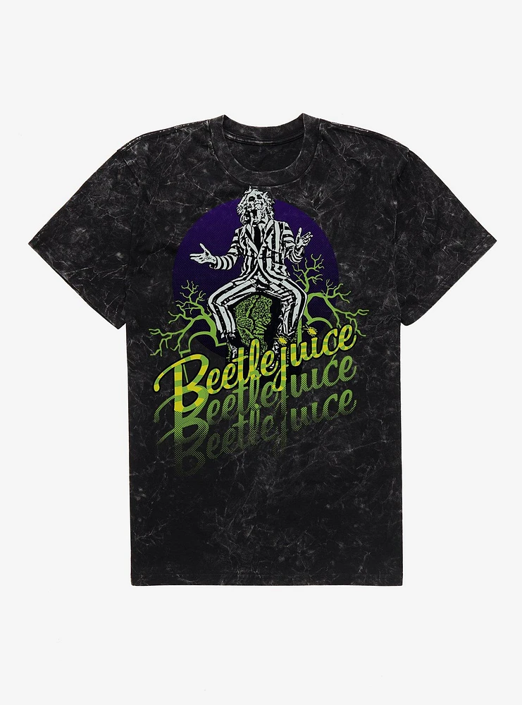 Beetlejuice Summoning Mineral Wash T-Shirt