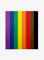 LGBTQ+ Pride Flag Throw Blanket