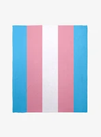 Transgender Pride Flag Throw Blanket