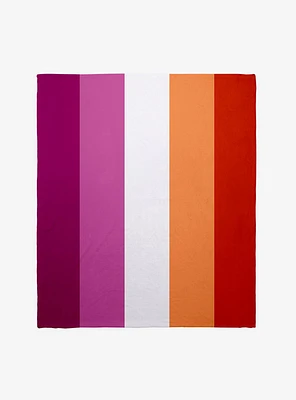 Lesbian Pride Flag Throw Blanket