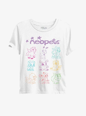 Neopets Outline Girls Baby T-Shirt