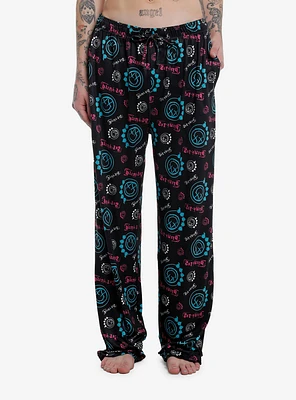 Blink-182 Logo Allover Print Pajama Pants