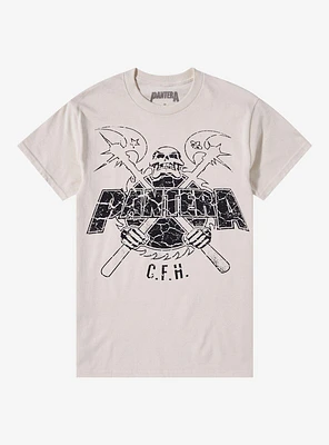 Pantera Cowboys From Hell Line Art Boyfriend Fit Girls T-Shirt