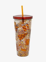 Harry Potter Gryffindor School Stickers Glitter Acrylic Travel Cup