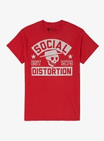 Social Distortion Skelly Face Boyfriend Fit Girls T-Shirt