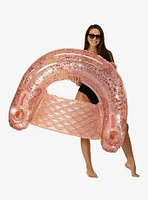 Jumbo Glitter Sun Chair Rose Gold Pool Float