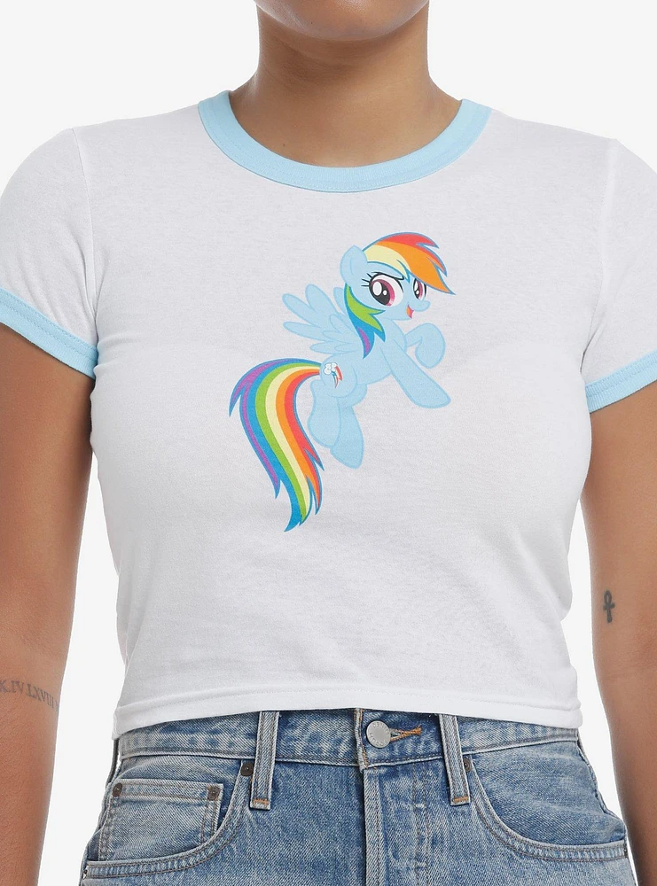 My Little Pony Rainbow Dash Ringer Girls Baby T-Shirt