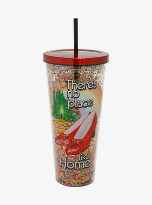 The Wizard Of Oz Ruby Slippers Glitter Acrylic Travel Cup