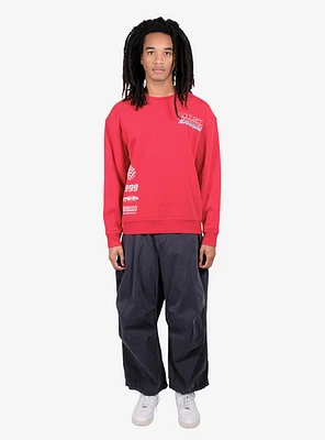 Most Wanted Motorsport Crewneck Sweatshirt Red