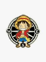 One Piece Monkey D. Luffy Compass Spinning Enamel Pin - BoxLunch Exclusive