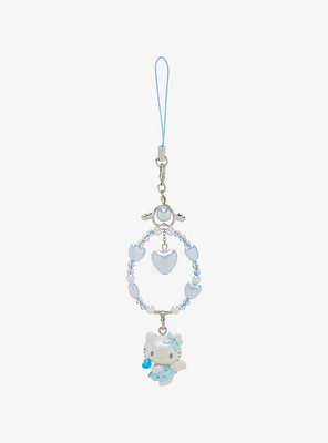 Hello Kitty Dreaming Angel Beaded Phone Charm