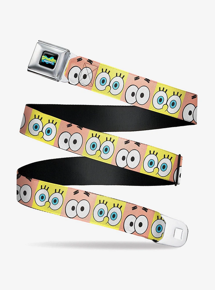 SpongeBob SquarePants And Patrick Eye Blocks Youth Seatbelt Belt