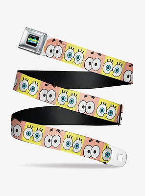 SpongeBob SquarePants And Patrick Eye Blocks Youth Seatbelt Belt