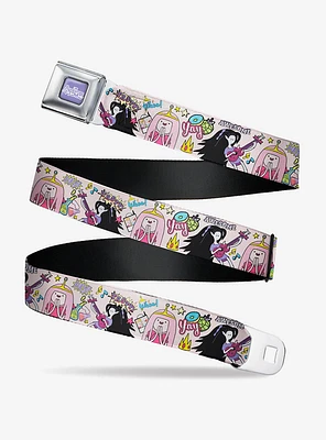 Adventure Time Marceline And Princess Bubblegum Collage Youth Seatbelt Belt