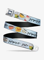 Gilmore Girls Luke's Coffee Shop Icons And Script Youth Seatbelt Belt