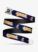 Steven Universe Sitting Pose And Title Logo Youth Seatbelt Belt