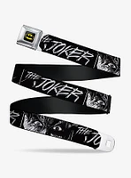 DC Comics The Joker Smiling Eyes Sketch Close Up Youth Seatbelt Belt