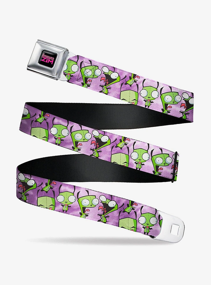 Invader Zim Gir Poses Tie Dye Youth Seatbelt Belt