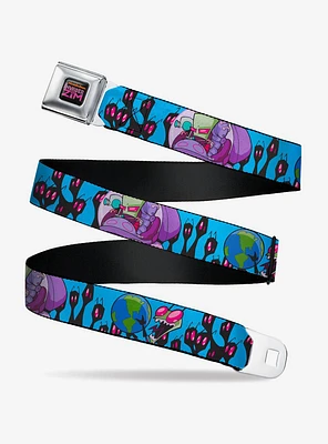 Invader Zim GIR And Piggy Rule The World Poses Youth Seatbelt Belt