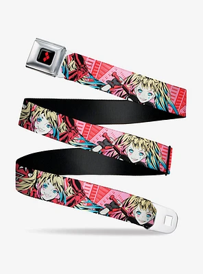 DC Comics Harley Quinn Puddin Poses Anime Graphics Youth Seatbelt Belt