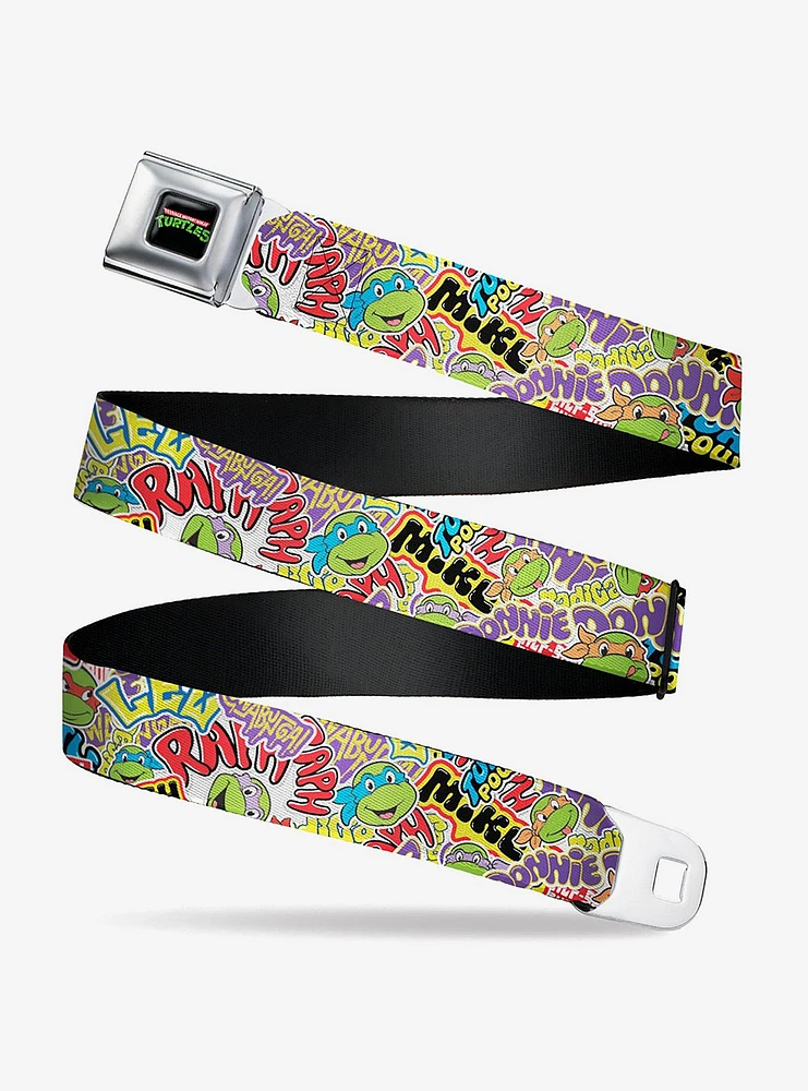 Teenage Mutant Ninja Turtles Sticker Slaps Youth Seatbelt Belt