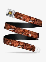 The Flintstones Cocoa Pebbles Vivid Cereal Close Up Youth Seatbelt Belt