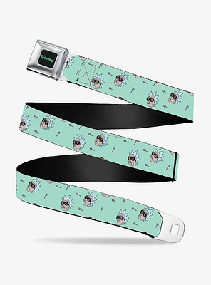 Rick And Morty Rick Lollipop Pose Teal Youth Seatbelt Belt